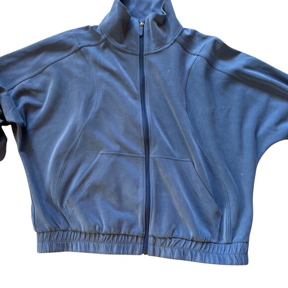 LULULEMON Brushed Softstreme Funnel Neck Zip Up Women 12 $148 - Picture 1 of 4
